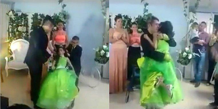 Facebook: Quinceañera con discapacidad y su papá enternecen las redes [VIDEO]