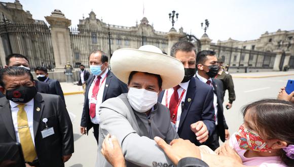 Pedro Castillo recién empezó a despachar desde Palacio de Gobierno el 2 de agosto. (Fotos: Julio Reaño/@photos.gec)