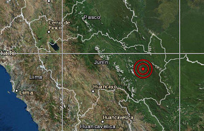Sismo de 4 grados se registra en Satipo