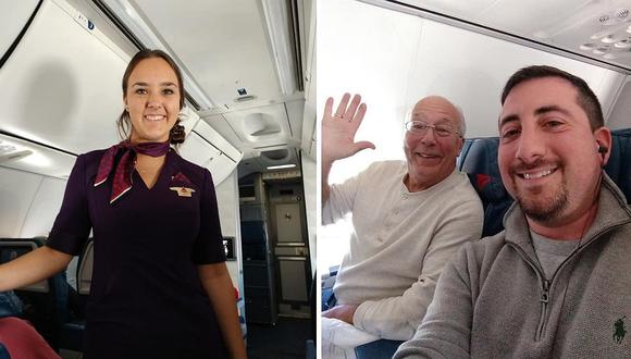 Padre compró 6 boletos de avión para pasar Navidad con hija que trabaja como aeromoza
