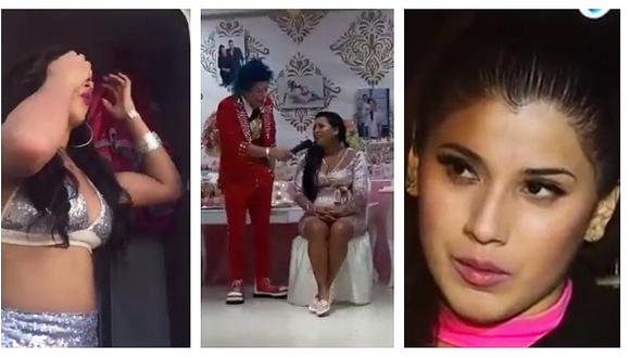 Paula Arias de Son Tentación no olvida a Yahaira Plasencia en su baby shower (VIDEO)