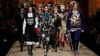 Dolce & Gabbana causó conmoción con drones en pleno desfile