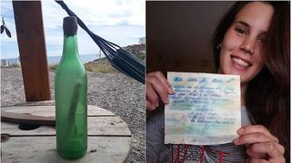 ​Hallan botella lanzada con mensaje hace 44 años y la historia es triste