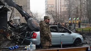 Helicóptero se estrella en Kiev y mata al ministro del Interior ucraniano y a otras 13 personas