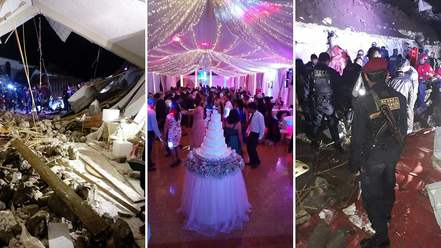 Así fue la trágica caída de una pared que dejó al menos 15 muertos en una boda