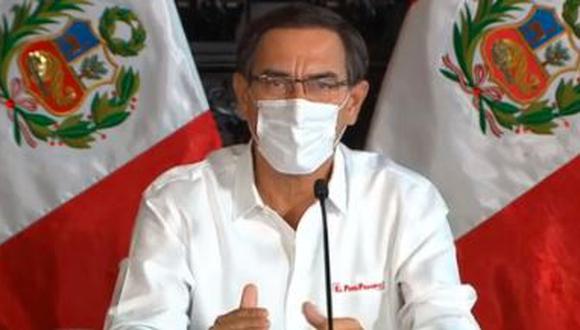 Martín Vizcarra dio nuevo pronunciamiento en torno al COVID-19 en el Perú. (Foto: Presidencia de la República)