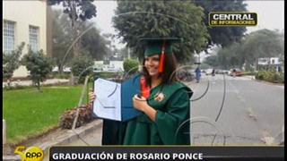 Rosario Ponce se gradúa como Ingeniera Forestal [VIDEO]
