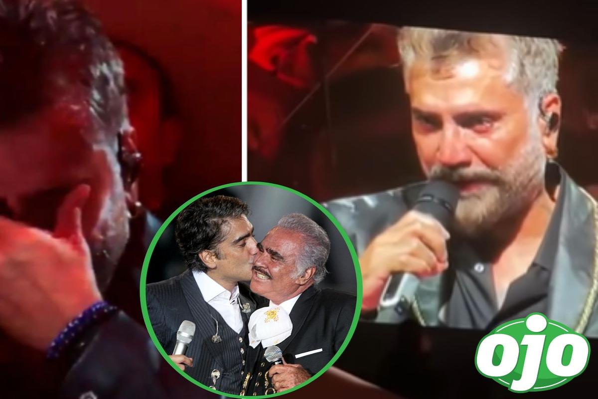 Alejandro Fernández llora al cantar canción de su padre Vicente web ojo  farándula | OJO-SHOW | OJO