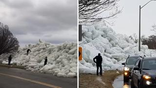 Sorprendente "tsunami" de hielo azotó Canadá y EEUU (VIDEO)