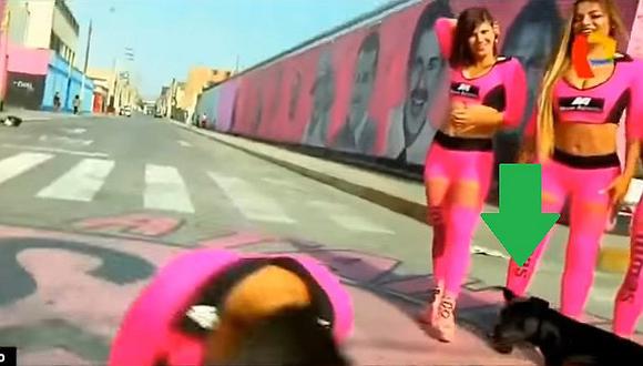 Sport Boys: porrista bailaba sensualmente hasta que perrito apareció en escena (VIDEO)