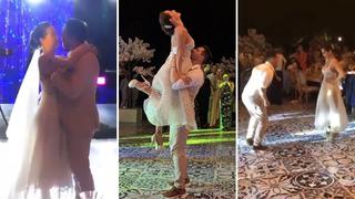 Sin senos sí hay  paraíso: así fue el baile de novios de Carmen Villalobos y  Sebastián Caicedo