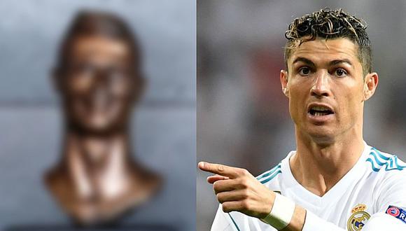 Mundial Rusia 2018: realizan mal retrato de Cristiano Ronaldo en una estatua