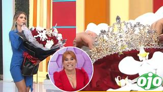 “De 2 soles, una huachafería”: Magaly ningunea la corona que regaló Richard Acuña a Brunella 