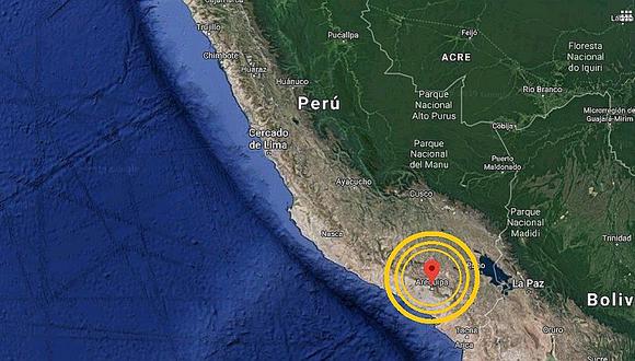 ​Arequipa: sismo de magnitud 4.3 remeció Chachas