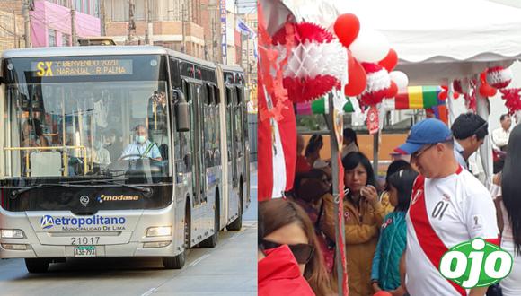 Conoce cuál será el horario del Metropolitano, Metro de Lima y buses de transporte durante Fiestas Patrias