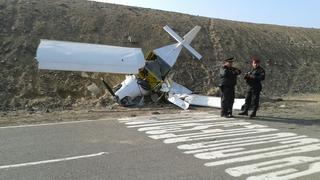 Dos tripulantes heridos en aterrizaje de avioneta al sur de Lima