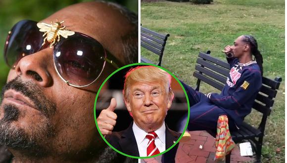 Snoop Dogg fuma marihuana frente a la Casa Blanca y arremete contra presidente Donald Trump (VIDEO)