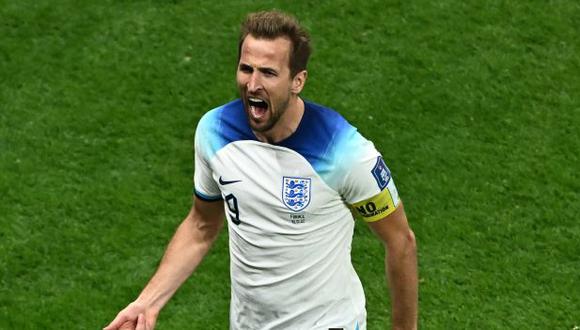 Gol de Harry Kane para el 1-1 en Inglaterra vs. Francia. (Foto: AFP)
