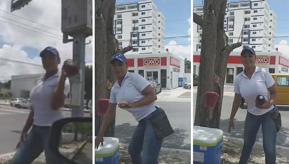 Extranjera "hechiza" con sus encantos a muchacho para que le compre todas su bebidas (VIDEO)