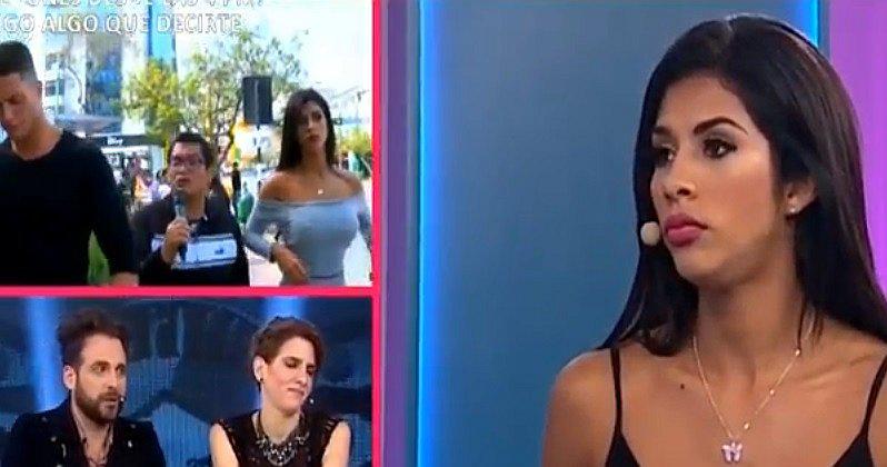 Combate: Ámbar Montenegro no quiere hablar del reality sin Fabio Agostini