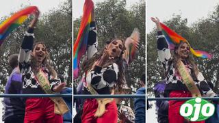 Chancan a Luciana por asistir a la ‘Marcha del orgullo’ con banda del Miss Grand: “Huachafa, te regalaron esa corona”