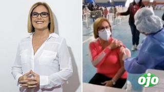 Mónica Delta anuncia que recibió la primera dosis de la vacuna contra el COVID-19 