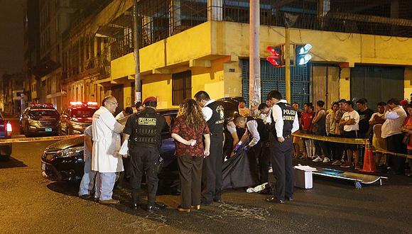 Cercado de Lima: asesinan a taxista de cuatro balazos y hieren a dos pasajeros