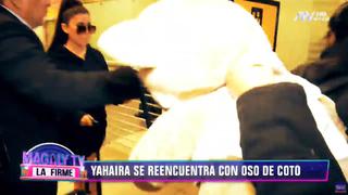 Yahaira Plasencia tuvo reencuentro con peluche que le regaló a Coto Hernández | VIDEO
