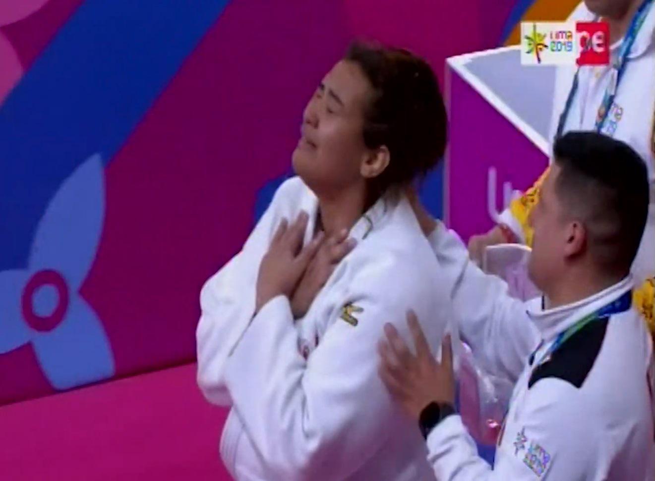 La emotiva celebración tras obtener medalla de bronce