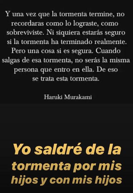 En Instagram, Tilsa Lozano aseguró que superará esta "tormenta".