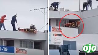 Intentaron simular un rescate en un simulacro pero todo sale mal