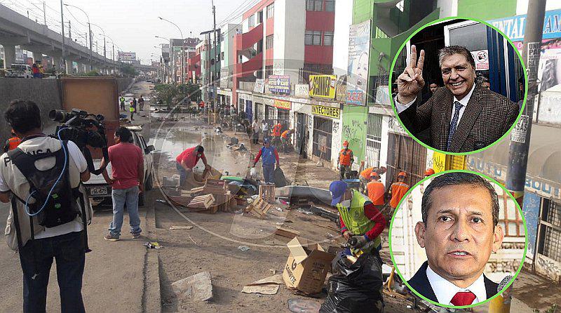 Alan García responsabiliza a Ollanta Humala y Sedapal por aniego en SJL 