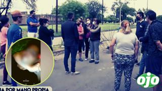 Estrangula a ladrón que le robó celular y sube el video a redes sociales: investigan a 2 policías por no impedir el crimen