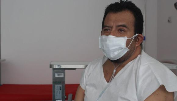 Piura: El médico Oscar Silva Yovera fue trasladado de Piura al Hospital de Emergencia de Ate, en Lima, tras contagiarse de COVID-19 y luego de 28 días fue dado de alta. (Foto Minsa)