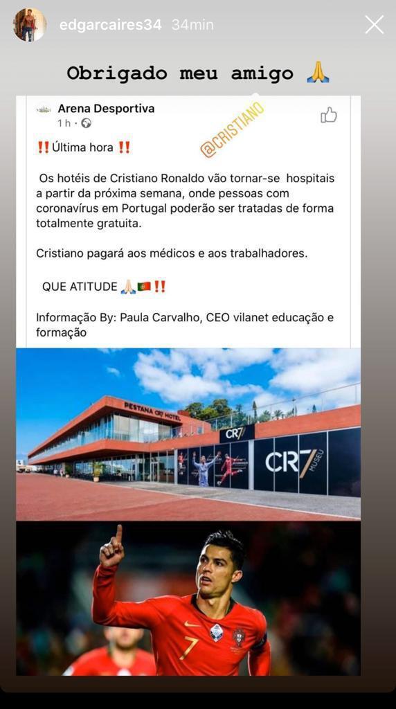 Cristiano es fundador y dueño de la cadena de hoteles Pestana. (Captura)