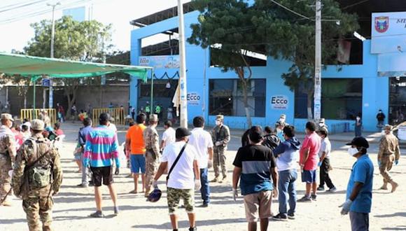 El mercado Las Capullanas de Piura será cerrado tras detectarse que la mitad de los comerciantes tienen coronavirus. (Foto: Gobierno regional de Piura)