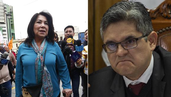Martha Chávez y José Domingo Pérez sustentaron sus posiciones ante el juez Víctor Zúñiga / FOTO: Gesac