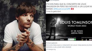 Louis Tomlinson: Fans piden que concierto sea movido a un lugar más grande