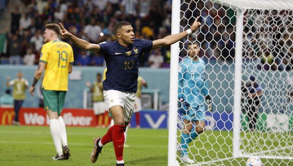 Kylian Mbappé marco el tercer gol de Francia vs. Australia por el Grupo D. (Foto: Agencias)