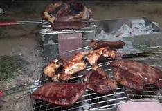 Qatar 2022: Argentinos usan carro de supermercado como parrilla y preparar un asado [VIDEO] 