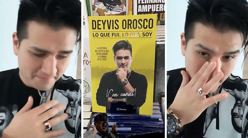 Deyvis Orosco llora al anunciar la publicación de su libro | VIDEO
