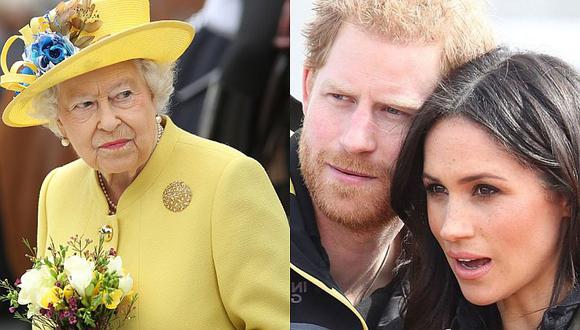Reina Isabel pide eliminar foto de Príncipe Harry y Meghan Markle del palacio