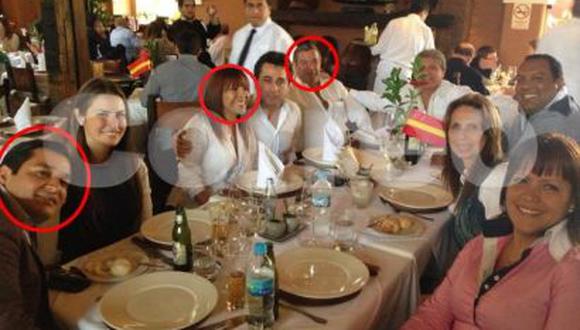 Magaly Medina fue ampayada almorzando con un Sánchez Paredes