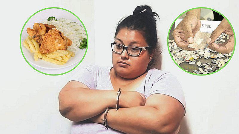 Mujer aprovechaba venta de pollo broaster para comercializar ketes de PBC