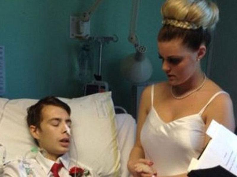 Cumplió su último deseo y se casó en hospital antes de morir de cáncer 