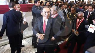 Martín Vizcarra llega al Congreso para presentar proyecto que declara en emergencia al Ministerio Público 