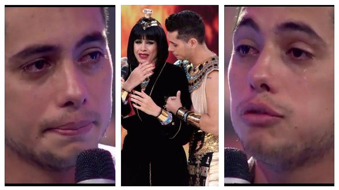 ​Milett Figueroa: Pato Quiñones llora tras críticas por entregar manzana a reportera (VIDEO)