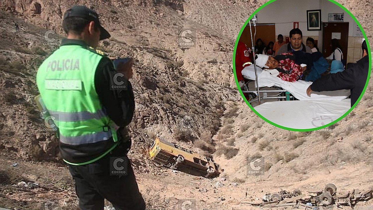 Volcadura de bus interprovincial en Arequipa deja al menos 16 fallecidos y decenas de heridos (FOTOS)