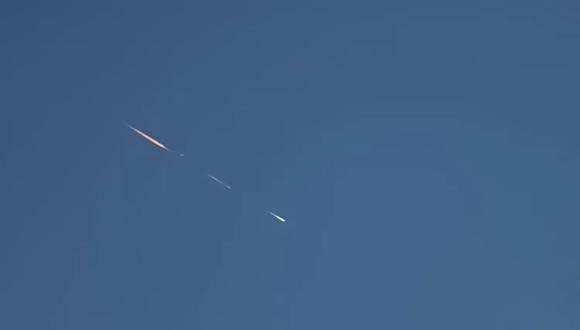 Impresionante meteorito sobre el cielo de Israel.