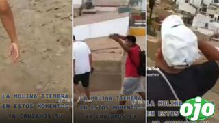 Chicos de Villa María cruzaron el muro de la Molina al ritmo de Chacalón Jr.: “Tiemblen”